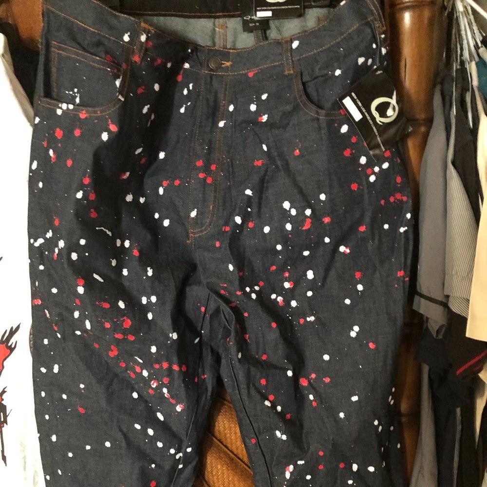 MEN'S DARK BLUE  DESIGNER JEANS